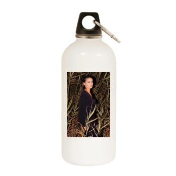 Ayca Aysin Turan White Water Bottle With Carabiner