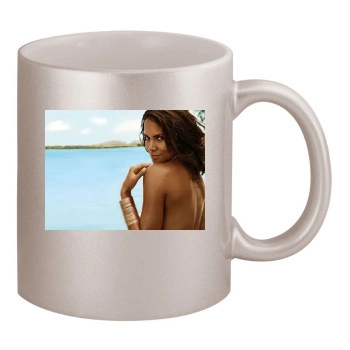 Halle Berry 11oz Metallic Silver Mug