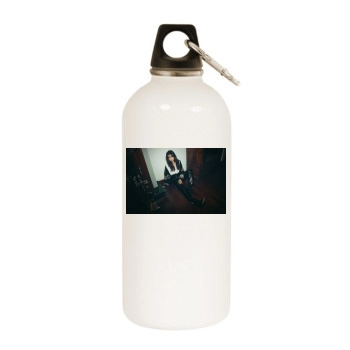 Ayca Aysin Turan White Water Bottle With Carabiner