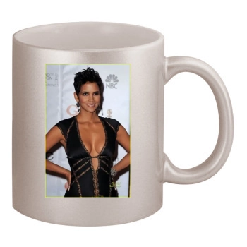 Halle Berry 11oz Metallic Silver Mug