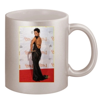 Halle Berry 11oz Metallic Silver Mug