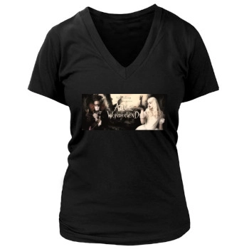 Helena Bonham Carter Women's Deep V-Neck TShirt