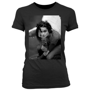 Helena Bonham Carter Women's Junior Cut Crewneck T-Shirt