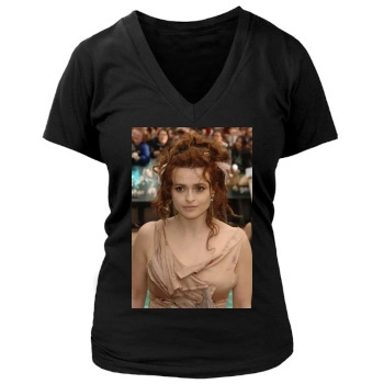 Helena Bonham Carter Women's Deep V-Neck TShirt