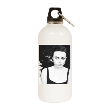 Helena Bonham Carter White Water Bottle With Carabiner