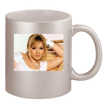 Hilary Duff 11oz Metallic Silver Mug