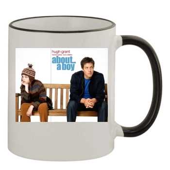 Hugh Grant 11oz Colored Rim & Handle Mug