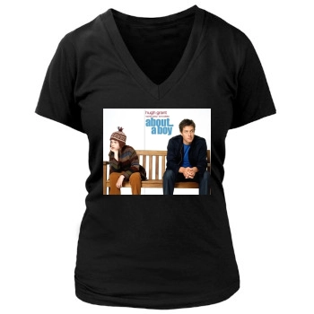 Hugh Grant Women's Deep V-Neck TShirt