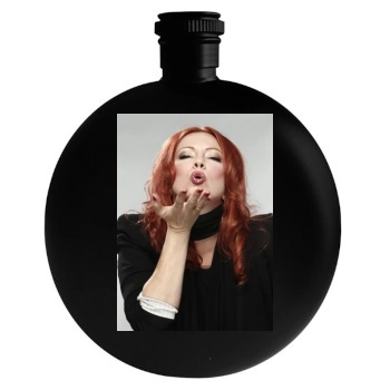 Traci Lords Round Flask