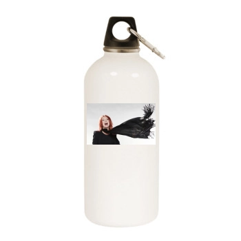 Traci Lords White Water Bottle With Carabiner