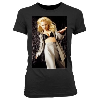 Traci Lords Women's Junior Cut Crewneck T-Shirt