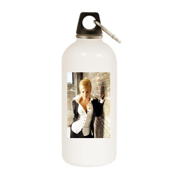 Traci Lords White Water Bottle With Carabiner