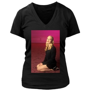 Traci Lords Women's Deep V-Neck TShirt