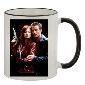 Traci Lords 11oz Colored Rim & Handle Mug