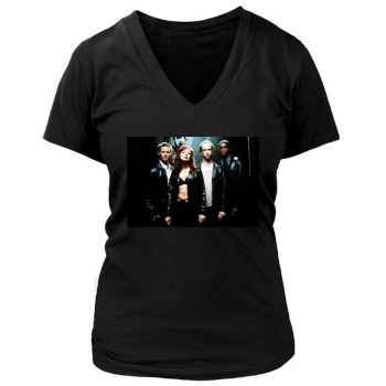 Traci Lords Women's Deep V-Neck TShirt