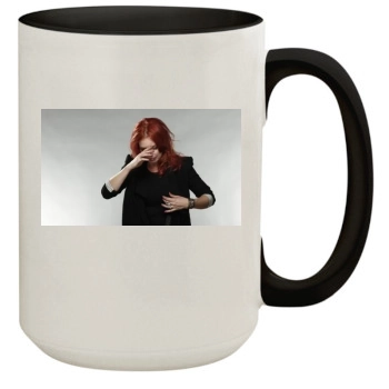 Traci Lords 15oz Colored Inner & Handle Mug