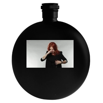 Traci Lords Round Flask