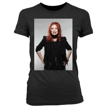 Traci Lords Women's Junior Cut Crewneck T-Shirt