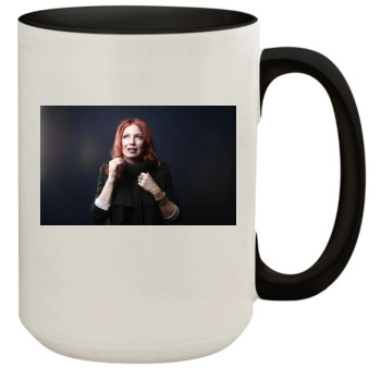 Traci Lords 15oz Colored Inner & Handle Mug