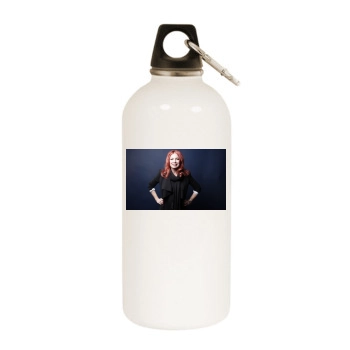 Traci Lords White Water Bottle With Carabiner