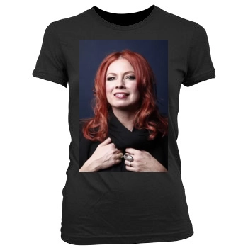 Traci Lords Women's Junior Cut Crewneck T-Shirt