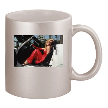 Traci Lords 11oz Metallic Silver Mug