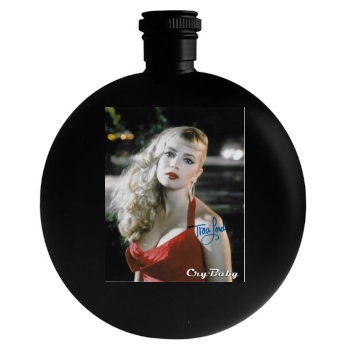 Traci Lords Round Flask