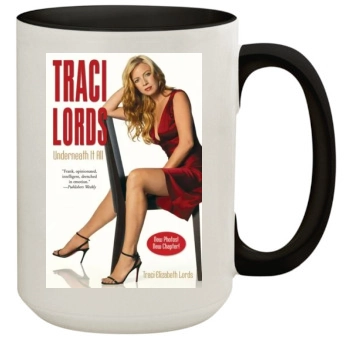 Traci Lords 15oz Colored Inner & Handle Mug