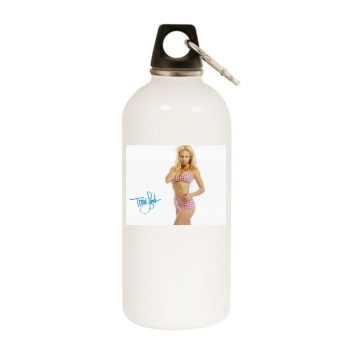 Traci Lords White Water Bottle With Carabiner