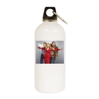 Traci Lords White Water Bottle With Carabiner