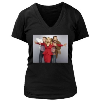 Traci Lords Women's Deep V-Neck TShirt