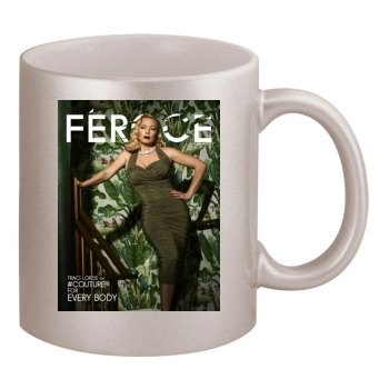 Traci Lords 11oz Metallic Silver Mug