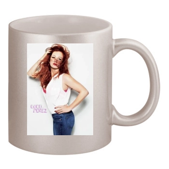 Traci Lords 11oz Metallic Silver Mug