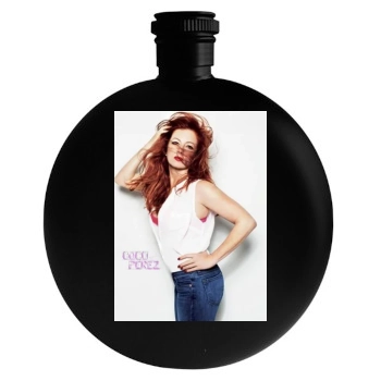 Traci Lords Round Flask