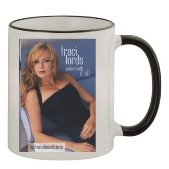 Traci Lords 11oz Colored Rim & Handle Mug