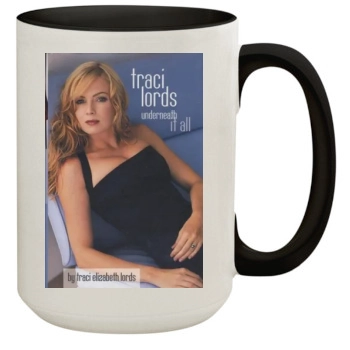 Traci Lords 15oz Colored Inner & Handle Mug