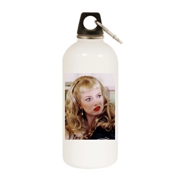 Traci Lords White Water Bottle With Carabiner