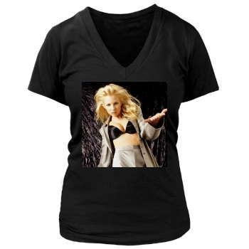 Traci Lords Women's Deep V-Neck TShirt