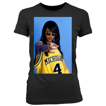 Aaliyah Women's Junior Cut Crewneck T-Shirt