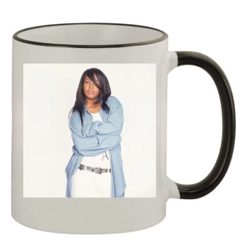 Aaliyah 11oz Colored Rim & Handle Mug