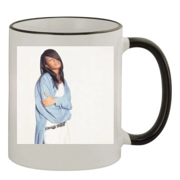 Aaliyah 11oz Colored Rim & Handle Mug