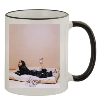 Aaliyah 11oz Colored Rim & Handle Mug