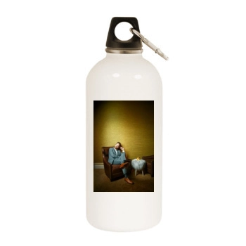 Aaron Paul White Water Bottle With Carabiner