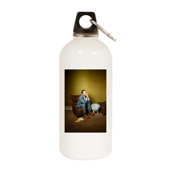 Aaron Paul White Water Bottle With Carabiner