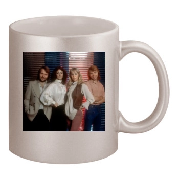 ABBA 11oz Metallic Silver Mug