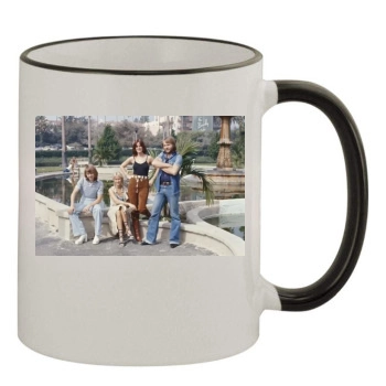 ABBA 11oz Colored Rim & Handle Mug