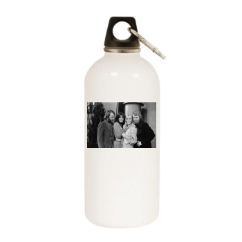 ABBA White Water Bottle With Carabiner