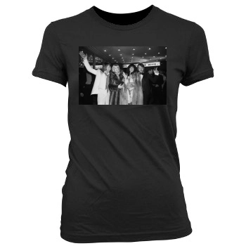 ABBA Women's Junior Cut Crewneck T-Shirt