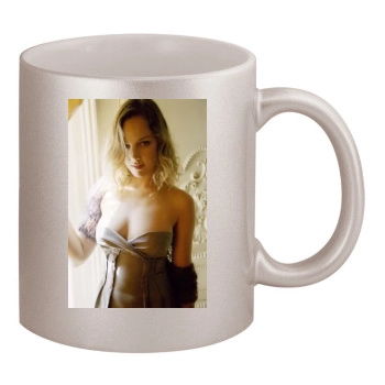 Abbie Cornish 11oz Metallic Silver Mug