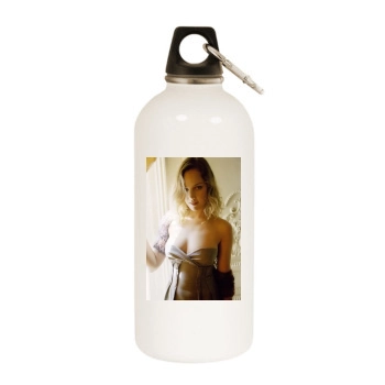 Abbie Cornish White Water Bottle With Carabiner